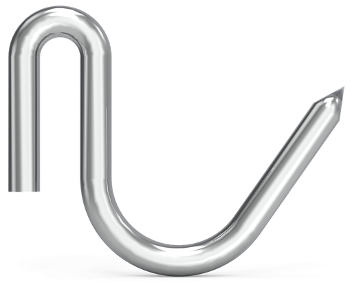 [9200605022229] Gancho de varilla inox especial para corderos (10 unidades)