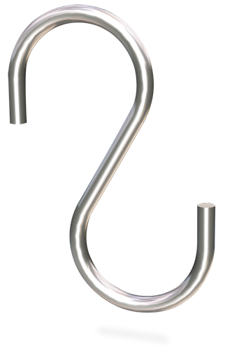 [9200607022702] Gancho de varilla inox especial charcutería (10 unidades)