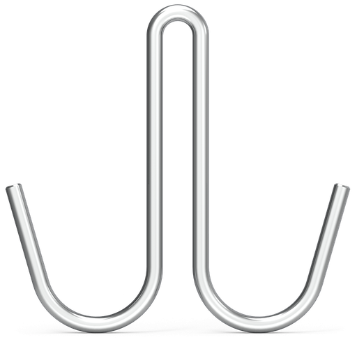 [022270] Ganxo de vareta *inox model J doble