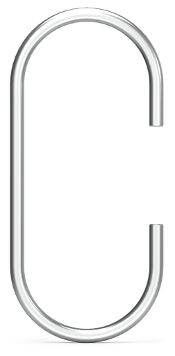 [022510] Gancho de varilla inox modelo "C"