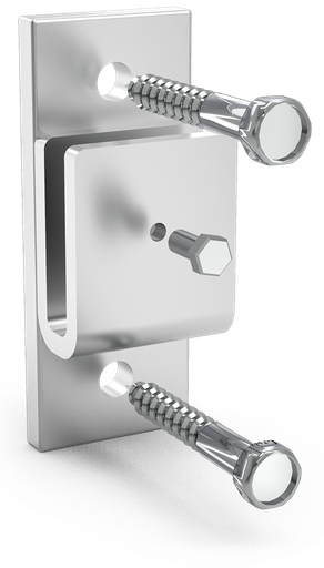 [024402] Soporte central inox para pletina