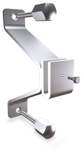 [025202] Soporte puente inox sin trasera para pletina