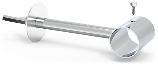 [026404] Soporte recto inox de tubo para recibir