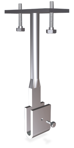 [025602] Tirante de techo inox de pletina para atornillar