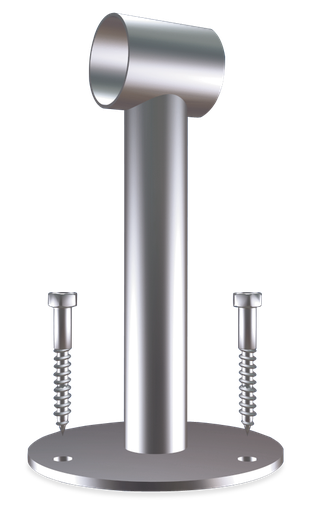 [028804] Suport *inox central per a protecció anti xoquis