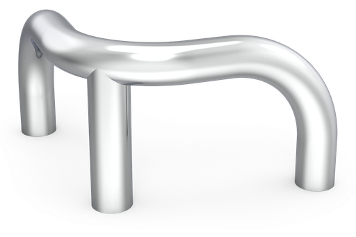 [425402] Defensa *inox de cantonada tubular 90 °C