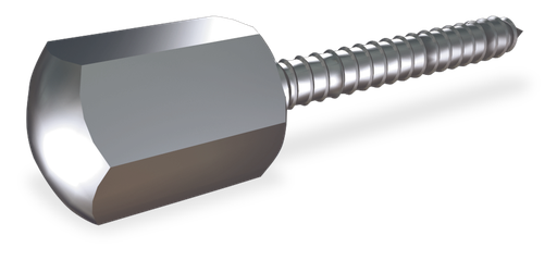 [029704] Caragol *inox *barraquero amb embellidor *65x10 mm