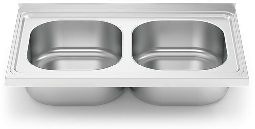 [450610] Aigüera *inox per a acoblar a moble seriï 500 2 cubetes