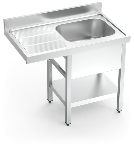 [054220] Fregadero inox para lavavajillas serie 700 1 cubeta 1 escurridor izquierda