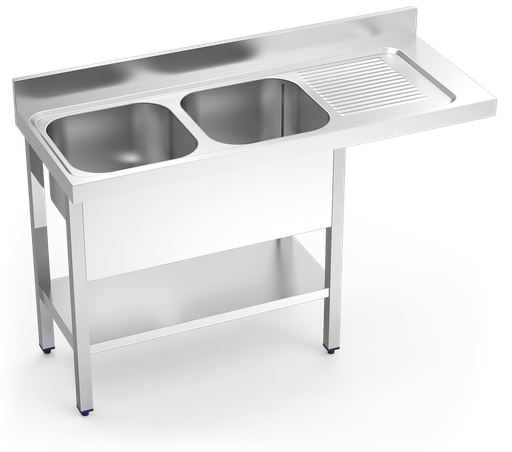 [054226] Aigüera *inox per a rentavaixella seriï 700 2 cubetes 1 escorredora dreta