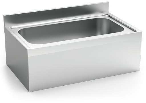 [055628] Fregadero inox colgante con faldón serie 700 1 cubeta gran capacidad