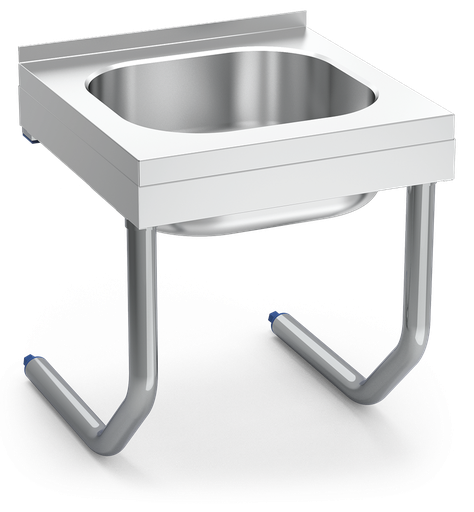 [050404] Fregadero inox colgante con palomillas serie 500 1 cubeta