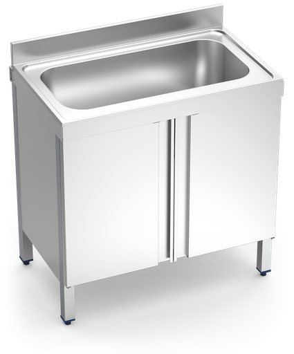 [056628] Aigüera *inox amb portes abatibles sèrie 700 1 cubeta gran capacitat