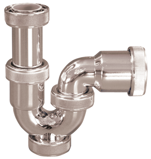 [454408] Sifón de PVC acabado cromado 1 1/2"