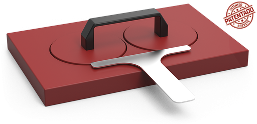 [041884] Aixafa hamburgueses higiènic doble *ø128 mm.