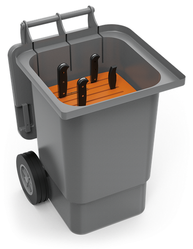 [041060] Contenidor per a transport de ganivets amb rodes