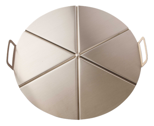 [440708] Bandeja de aluminio con asas para pizza 6 porciones