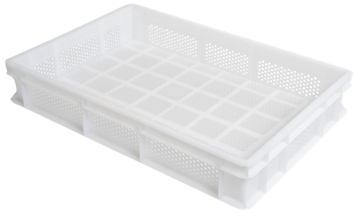 [440734] Caja alimentaria apilable perforada para masa