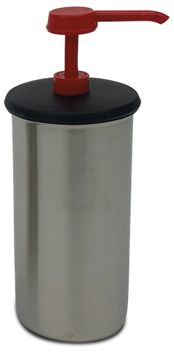 [487292] Dosificador de salsa i recipient *inox (vermell)