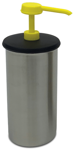 [487294] Dosificador de salsa i recipient *inox (groc)