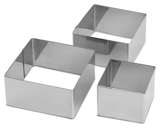 [440080] Moldes cuadrados de acero inoxidable