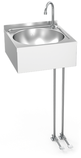 [061208] Rentamans mural amb doble pedal aigua freda i calenta