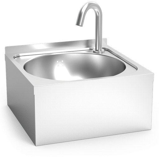 [061210] Lavamanos mural electrónico a pilas agua fría y caliente