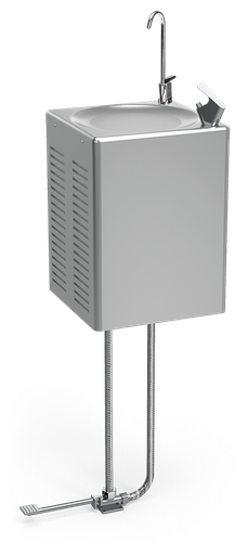[955020501] Fuente mural refrigerada de agua fría Cold+ con grifo a pedal