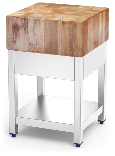 [031102] Tajo de troceo con madera de abedul con faldón y entrepaño