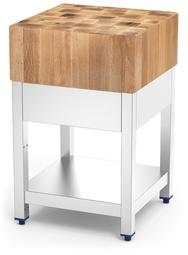 [031502] Tajo de troceo con madera de encina con faldón y entrepaño