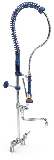 [463092] Grifo ducha doble entrada con caño Serie LV
