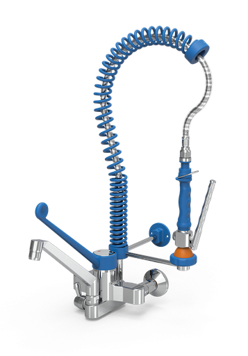 [463098] Grifo ducha mural extra-bajo con caño elevado Serie Monoblock