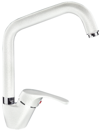 [464633] Grifo de cocina blanco efecto granito