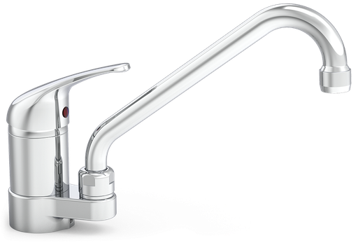 [463242] Aixeta monocomandament sobretaula dues aigües canella frontal