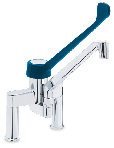 [463216] Grifo doble entrada accionamiento a codo Serie Monoblock