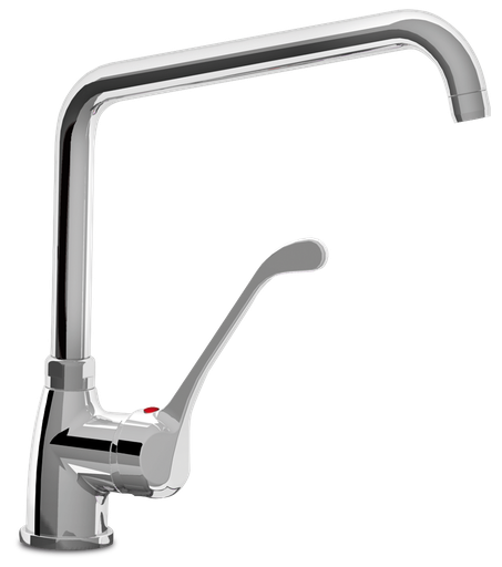 [463227] Aixeta monocomandament de colze amb canella elevada