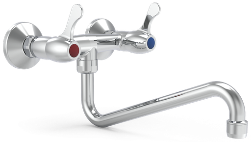 [463432] Grifo mural dos aguas 1/4 de vuelta caño bajo