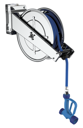 [464004] Grifo en acero inoxidable de manguera enrollable