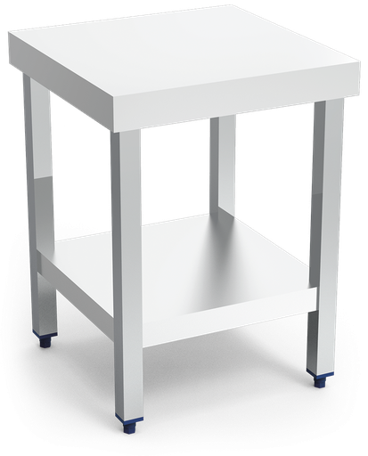 [074422] Mesa central con entrepaño especial maquinaria - Altura reducida