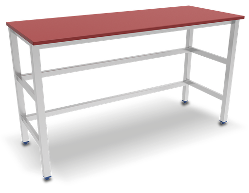 [071402] Mesa central amb placa de cocció de polietilè vermell