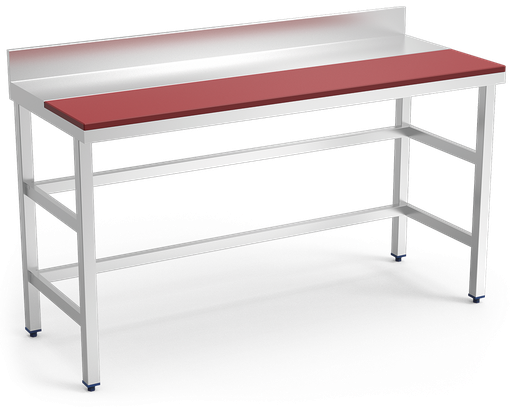 [072202] Mesa de preparación mural roja