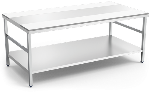 [072452] Mesa d'especejament blanca amb *entrepaño