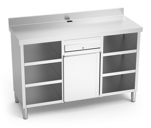 [074620] Mueble cafetero inox doble