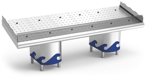 [074444] Mostrador de pescadería 3 m con soportes