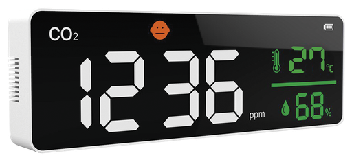 [480862] Panell mesurador de CO2 monitor de qualitat de l'aire mural / sobretaula