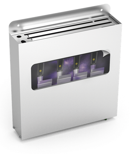 [040472] Esterilitzador de ganivets d'ozó per a adossar o mural, 20 ganivets