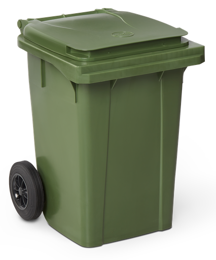 [486042] Contenedor de desperdicios con tapa y ruedas verde 60 lts.
