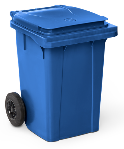 [486040] Contenedor de desperdicios con tapa y ruedas azul 60 lts.