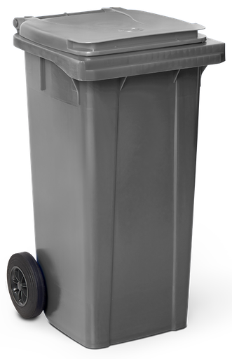 [486034] Contenedor de desperdicios con tapa y ruedas gris 120 lts.