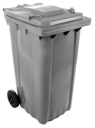 [486084] Contenidor de desaprofitaments amb tapa i rodes grisa 240 *lts.